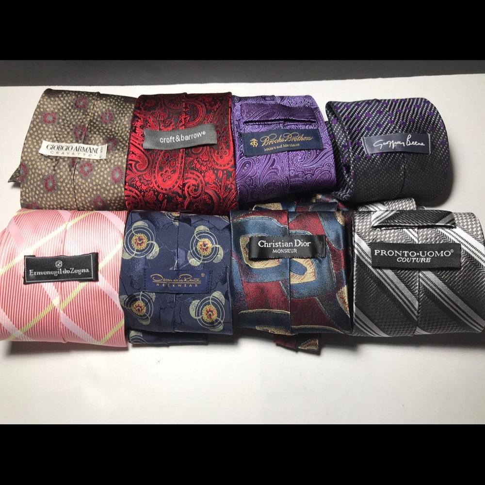 Lot of 8 Neck Ties
